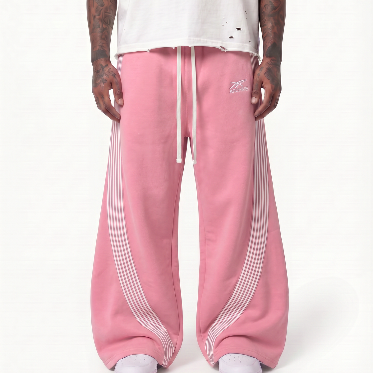 ARCHIVE ESSENTIAL WIDELEG SWEATPANTS PINK