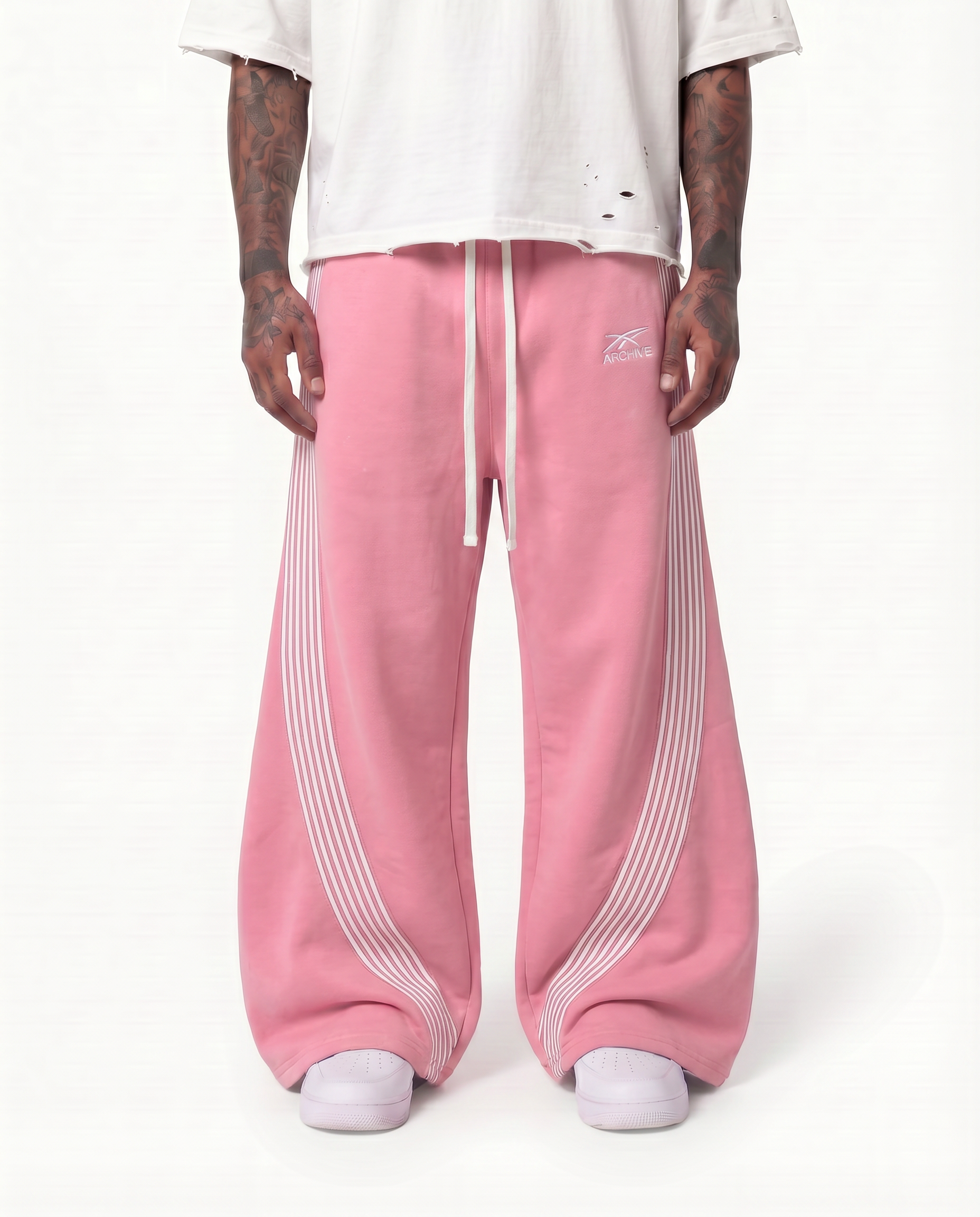ARCHIVE ESSENTIAL WIDELEG SWEATPANTS PINK