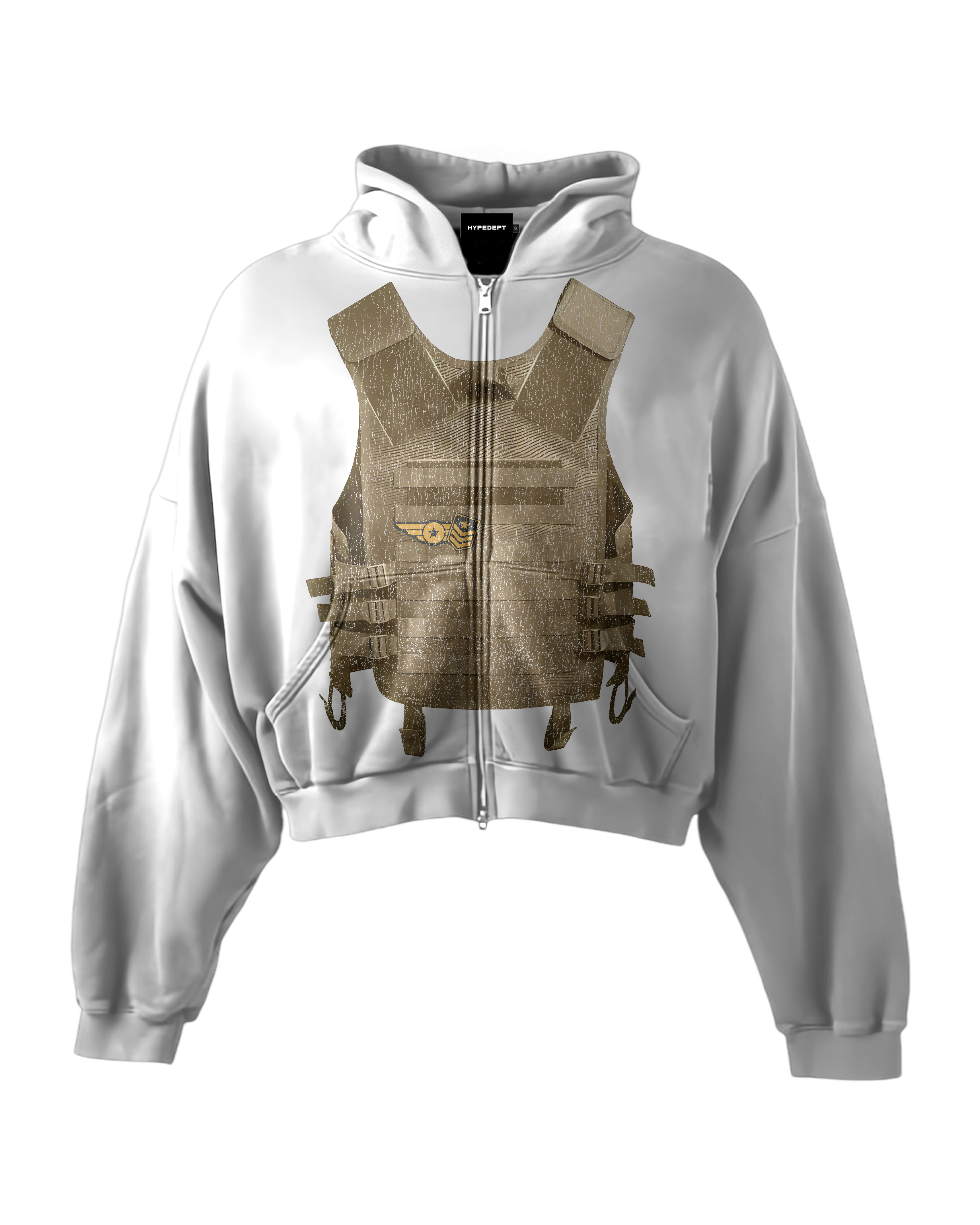 'LOST ARCHIVES' HEAVYWEIGHT BOXY ZIPUP HOODIE