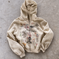 'GRAFFITI DREAMS' HEAVYWEIGHT BOXY ZIPUP HOODIE — Tan — additional product view