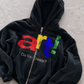 'DO YOU CREATE?' HEAVYWEIGHT BOXY ZIPUP HOODIE — Black — additional product view