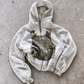 'LOST ARCHIVES IV' HEAVYWEIGHT BOXY ZIPUP HOODIE — White — additional product view