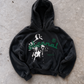 'ETERNAL' 500G HEAVYWEIGHT HOODIE — Black — additional product view