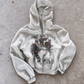 'LOST ARCHIVE II' HEAVYWEIGHT BOXY ZIPUP HOODIE — White — additional product view