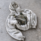 'LOST ARCHIVES IV' HEAVYWEIGHT BOXY ZIPUP HOODIE — White — additional product view