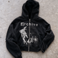 'REVENANT' HEAVYWEIGHT BOXY ZIPUP HOODIE — Black — additional product view