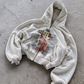 'SAVE ME' HEAVYWEIGHT BOXY ZIPUP HOODIE — White — additional product view