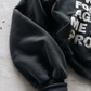'NO WEAPON FORMED' HEAVYWEIGHT BOXY ZIPUP HOODIE — Black — additional product view