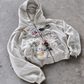 'GRAFFITI DREAMS' HEAVYWEIGHT BOXY ZIPUP HOODIE — White — additional product view