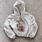 'SAVE ME' HEAVYWEIGHT BOXY ZIPUP HOODIE — White — additional product view