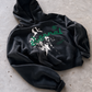 'ETERNAL' 500G HEAVYWEIGHT HOODIE — Black — additional product view