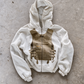 'LOST ARCHIVES' HEAVYWEIGHT BOXY ZIPUP HOODIE — White — additional product view