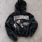 'VISIONARY X' 500G HEAVYWEIGHT HOODIE — Black — additional product view