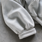 'STAMPS' HEAVYWEIGHT BOXY ZIPUP HOODIE — White — additional product view
