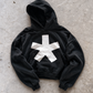 'ASTERIX' 500G HEAVYWEIGHT HOODIE — Black — additional product view