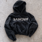 'ARCHIVE9' 500G HEAVYWEIGHT HOODIE — Black — additional product view