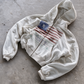 'CLASSIFIED' HEAVYWEIGHT BOXY ZIPUP HOODIE — White — additional product view