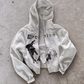 'REVENANT' HEAVYWEIGHT BOXY ZIPUP HOODIE — White — additional product view