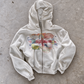 'STAMPS' HEAVYWEIGHT BOXY ZIPUP HOODIE — White — additional product view