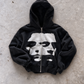 'ALTER-EGO' HEAVYWEIGHT BOXY ZIPUP HOODIE — Black — additional product view