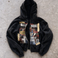 'BALLHOG' HEAVYWEIGHT BOXY ZIPUP HOODIE — Black — additional product view
