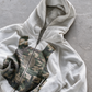 'LOST ARCHIVES IV' HEAVYWEIGHT BOXY ZIPUP HOODIE — White — additional product view