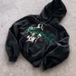 'ETERNAL' 500G HEAVYWEIGHT HOODIE — Black — additional product view