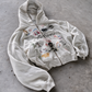 'GRAFFITI DREAMS' HEAVYWEIGHT BOXY ZIPUP HOODIE — White — additional product view