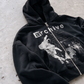 'REVENANT' HEAVYWEIGHT BOXY ZIPUP HOODIE — Black — additional product view