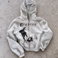 'REVENANT' HEAVYWEIGHT BOXY ZIPUP HOODIE — White — additional product view