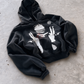 'TARGET' 500G HEAVYWEIGHT HOODIE — Black — additional product view