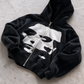 'ALTER-EGO' HEAVYWEIGHT BOXY ZIPUP HOODIE — Black — additional product view