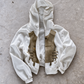 'LOST ARCHIVES' HEAVYWEIGHT BOXY ZIPUP HOODIE — White — additional product view