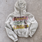 'HOTLINE' HEAVYWEIGHT BOXY ZIPUP HOODIE — White — additional product view
