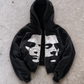 'ALTER-EGO' HEAVYWEIGHT BOXY ZIPUP HOODIE — Black — additional product view