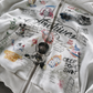 'GRAFFITI DREAMS' HEAVYWEIGHT BOXY ZIPUP HOODIE — White — additional product view