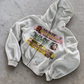 'HOTLINE' HEAVYWEIGHT BOXY ZIPUP HOODIE — White — additional product view