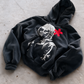 'VAMP' 500G HEAVYWEIGHT HOODIE — Black — additional product view
