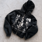 'HIDDEN ARCHIVES' HEAVYWEIGHT BOXY ZIPUP HOODIE — Black — additional product view