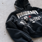 'VISIONARY X' 500G HEAVYWEIGHT HOODIE — Black — additional product view