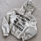 'NO WEAPON FORMED' HEAVYWEIGHT BOXY ZIPUP HOODIE — White — additional product view
