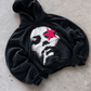 'LOST STAR' 500G HEAVYWEIGHT HOODIE — Red — additional product view
