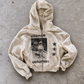 'SILENCE SPEAKS VOLUMES' HEAVYWEIGHT BOXY ZIPUP HOODIE — Tan — additional product view