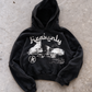 'HEAVENLY II' 500G HEAVYWEIGHT HOODIE — Black — additional product view