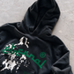 'ETERNAL' 500G HEAVYWEIGHT HOODIE — Black — additional product view