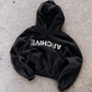 'ARCHIVE9' 500G HEAVYWEIGHT HOODIE — Black — additional product view