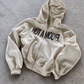 'NOT A MODEL' HEAVYWEIGHT BOXY ZIPUP HOODIE — Tan — additional product view