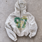 '97' HEAVYWEIGHT BOXY ZIPUP HOODIE — White — additional product view