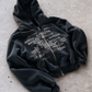 'MATRIX' HEAVYWEIGHT BOXY ZIPUP HOODIE — Black — additional product view