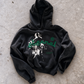 'ETERNAL' 500G HEAVYWEIGHT HOODIE — Black — additional product view